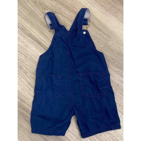 Carter's Baby Boy 12M Blue Corduroy Overalls All American My First Fourth - Picture 1 of 4
